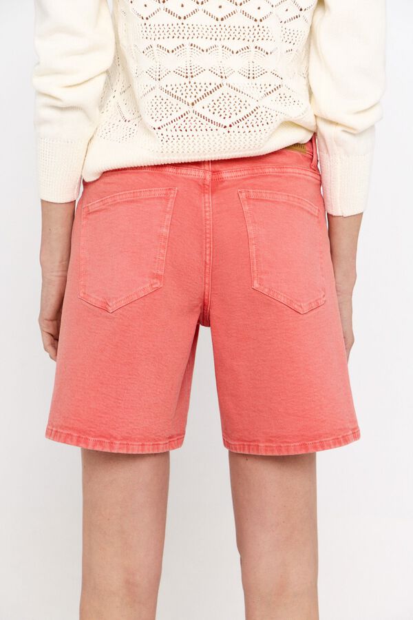 Cortefiel Bermuda vaqueira conforto Vermelho