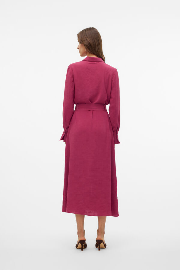 Vero Moda Vestido comprido camiseiro Roxo