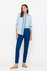 Cortefiel Pantal&oacute;n punto jacquard Azul