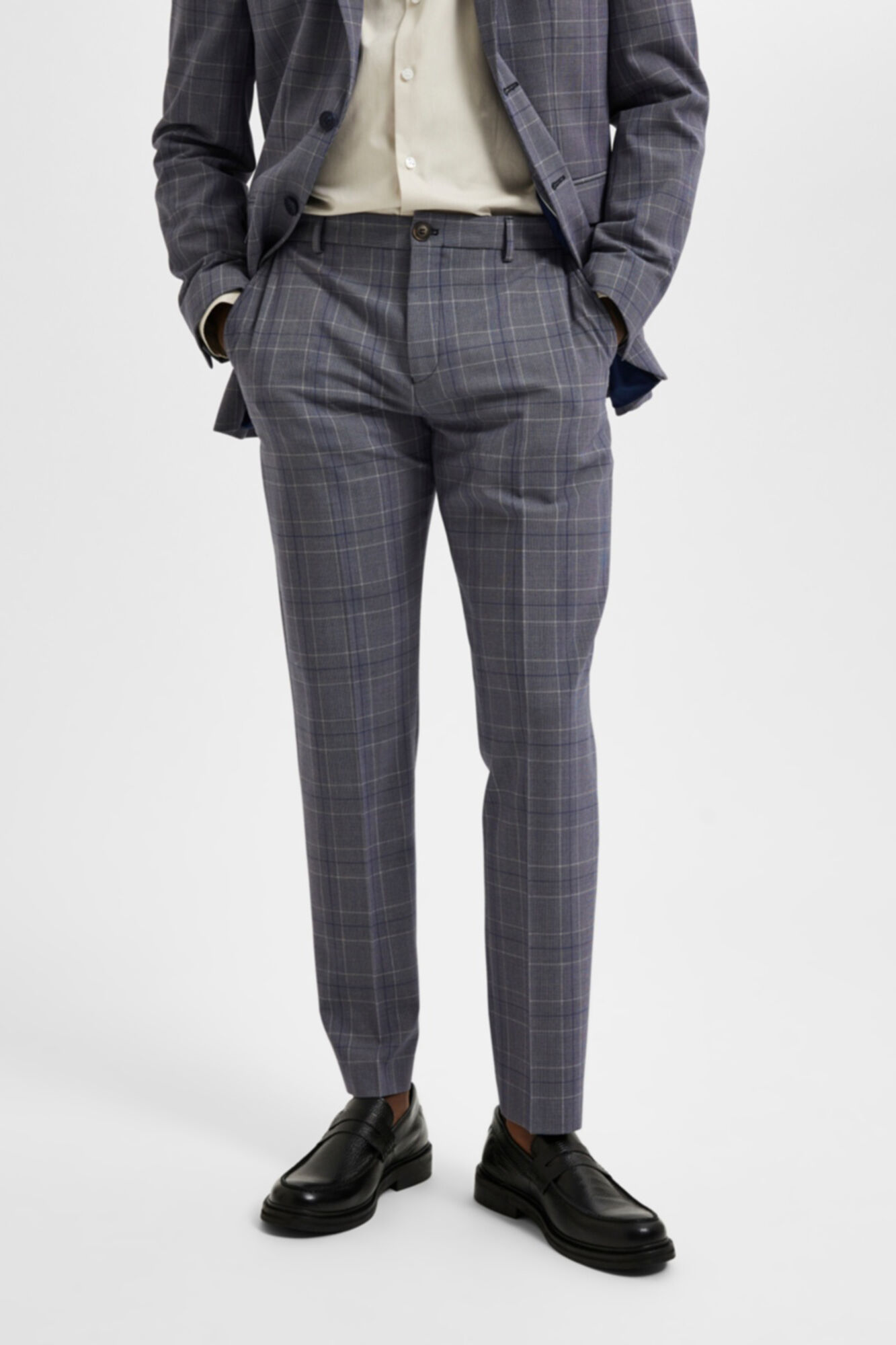 Selected Pantal&oacute;n de traje Slim Fit de cuadros