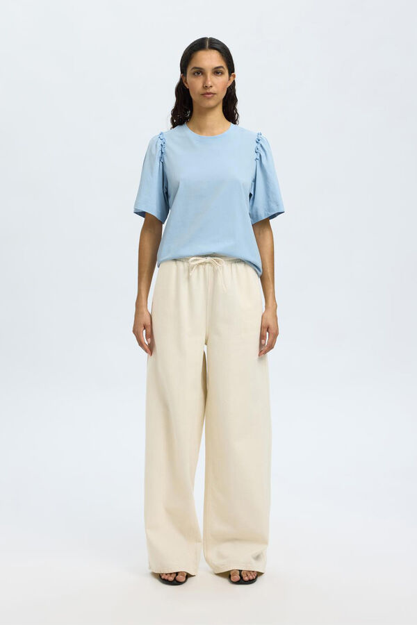 Selected Femme Camiseta de manga corta Azul