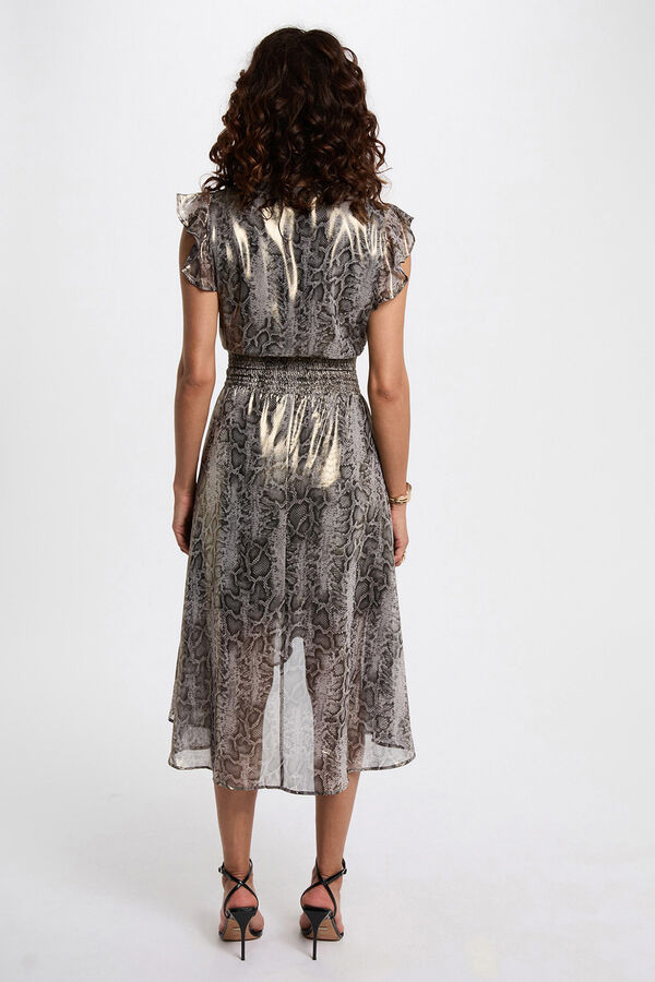 Morgan Vestido largo cruzado Multicolor