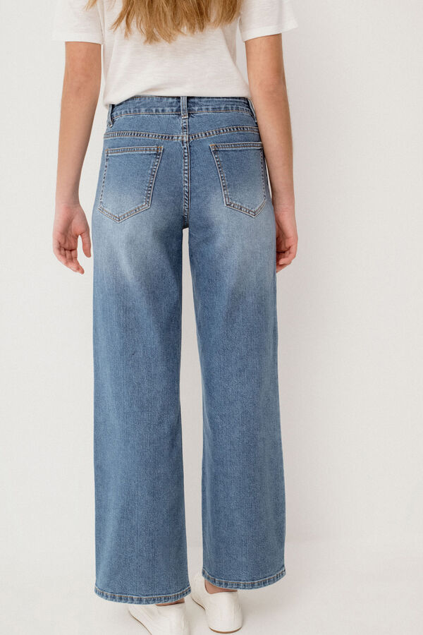 Vila Pantal&oacute;n vaquero bolsillos delanteros Azul
