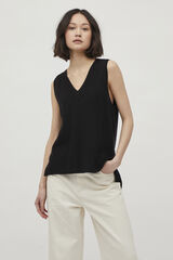 Vila Colete de malha  Preto