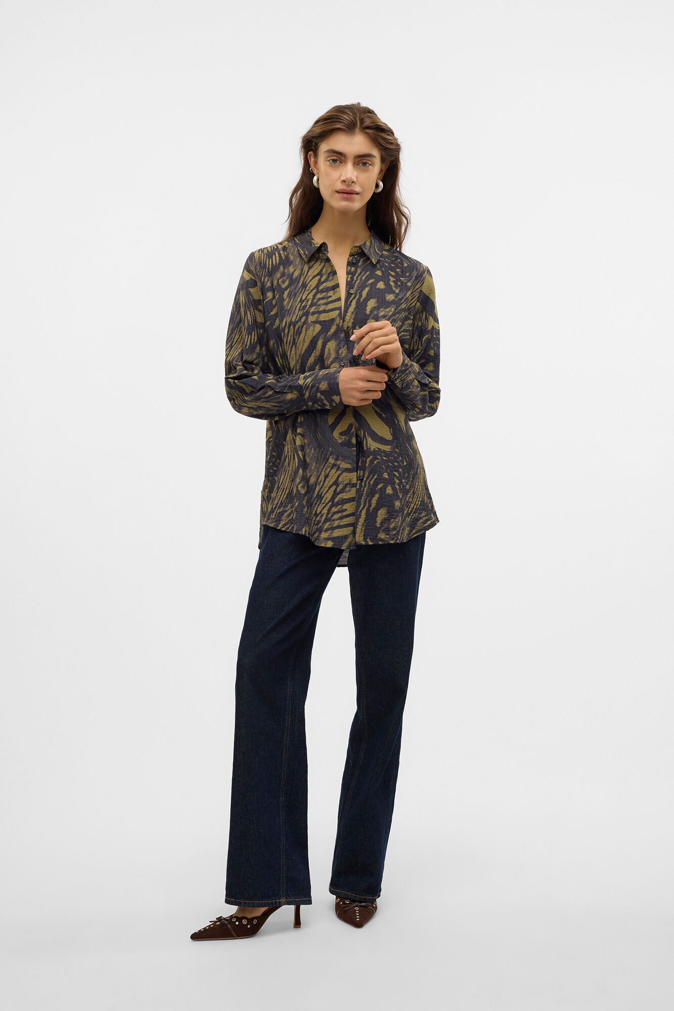 Vero Moda Camisa estampada manga comprida