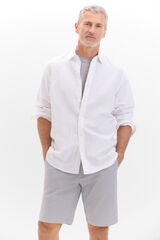 Cortefiel Bermuda chino Cinzento