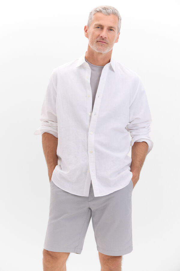 Cortefiel Bermuda chino Cinzento