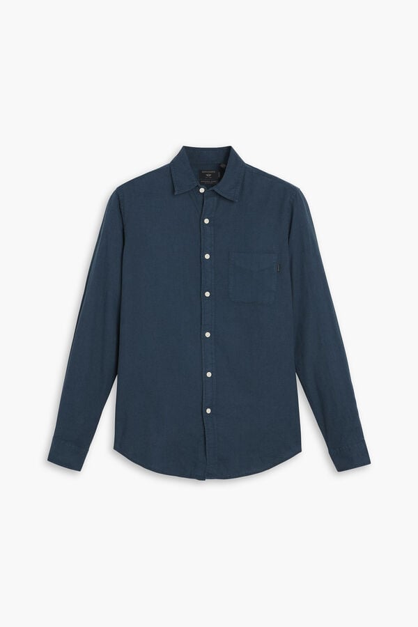 Dockers Camisa de popelina Azul