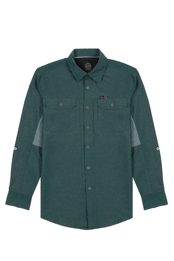 Cortefiel Camisa de All Terrain Gear™ Verde oscuro