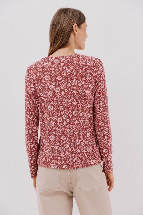 Cortefiel Camisa de caixa de bot&otilde;es Multicolorido