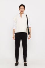 Cortefiel Cal&ccedil;as sensational bombazina  Preto