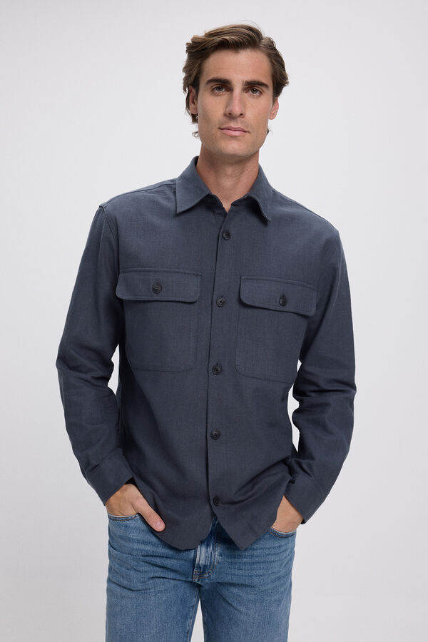 Jack & Jones Sobrecamisa confort fit Azul marino
