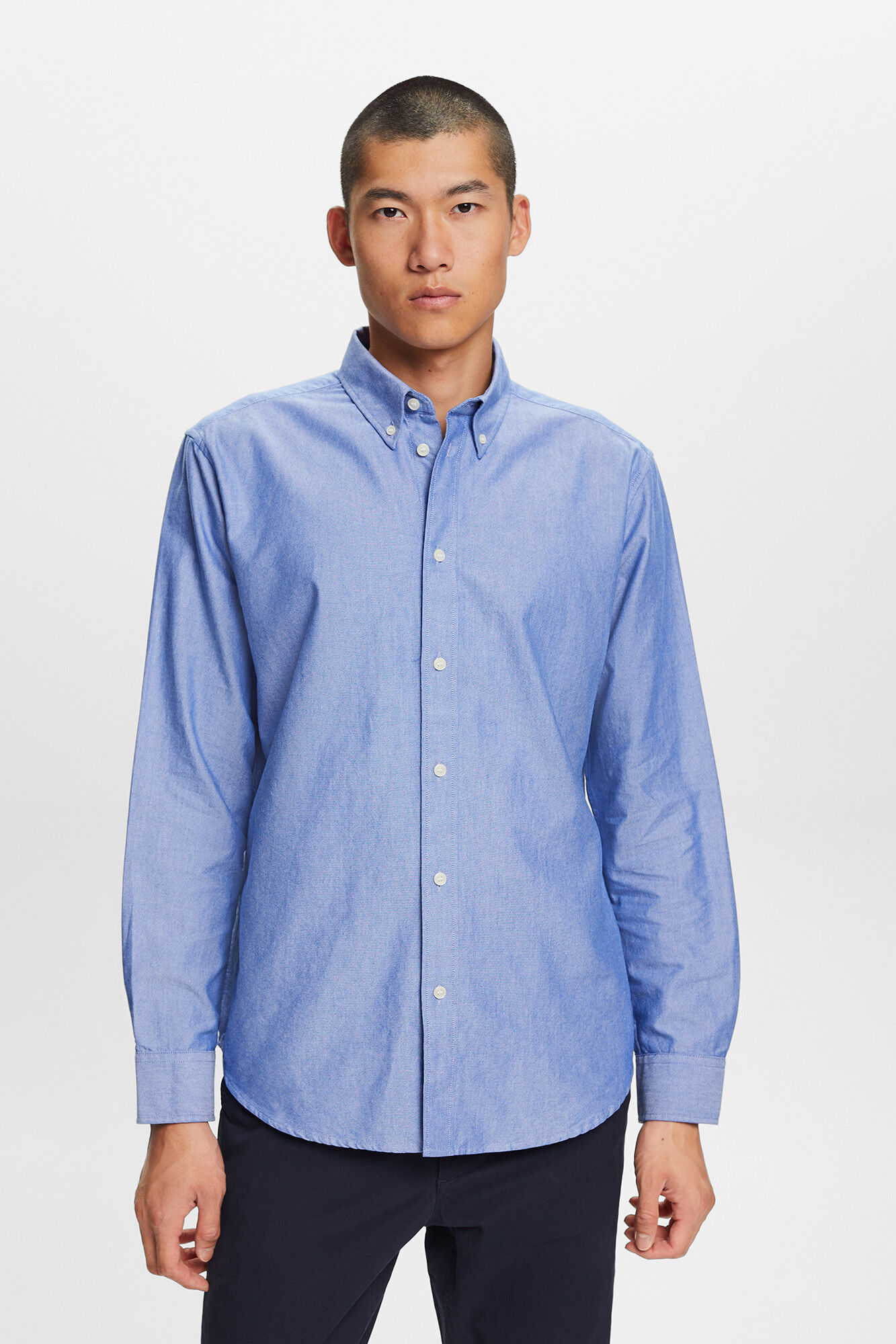 Esprit Camisa b&aacute;sica tipo oxford algod&oacute;n