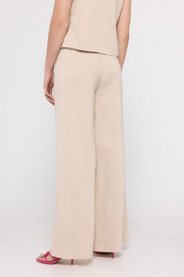 Vero Moda Calças fluidas palazzo Cinzento