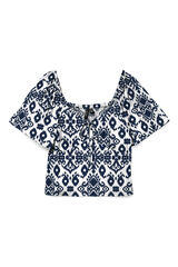 Vero Moda Top manga curta Azul