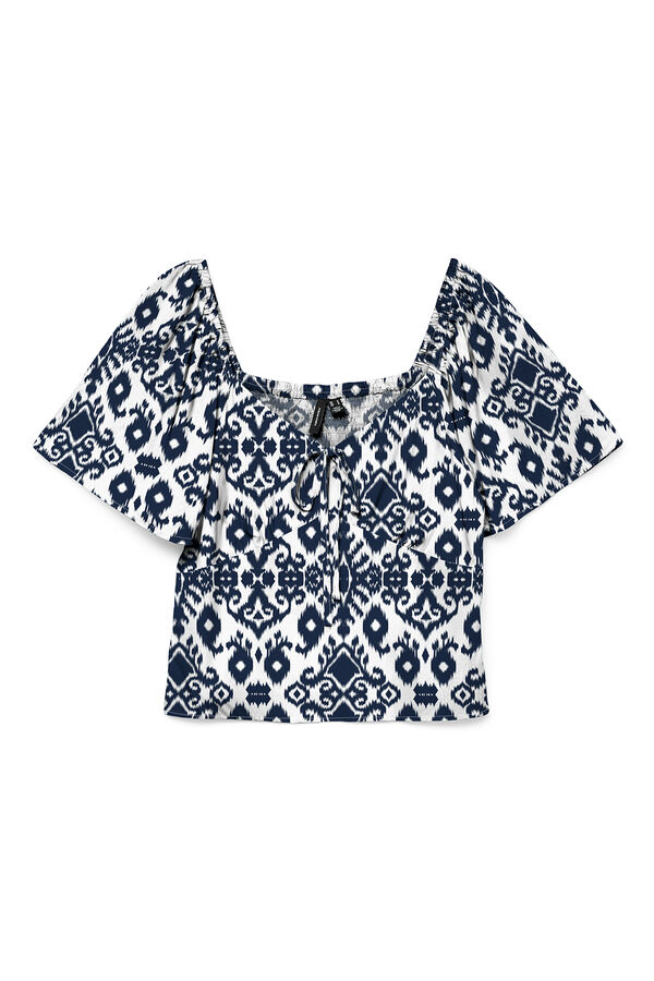 Vero Moda Top manga curta Azul