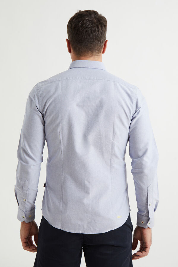 Williot Camisa Slim Fit Oxford Azul marino