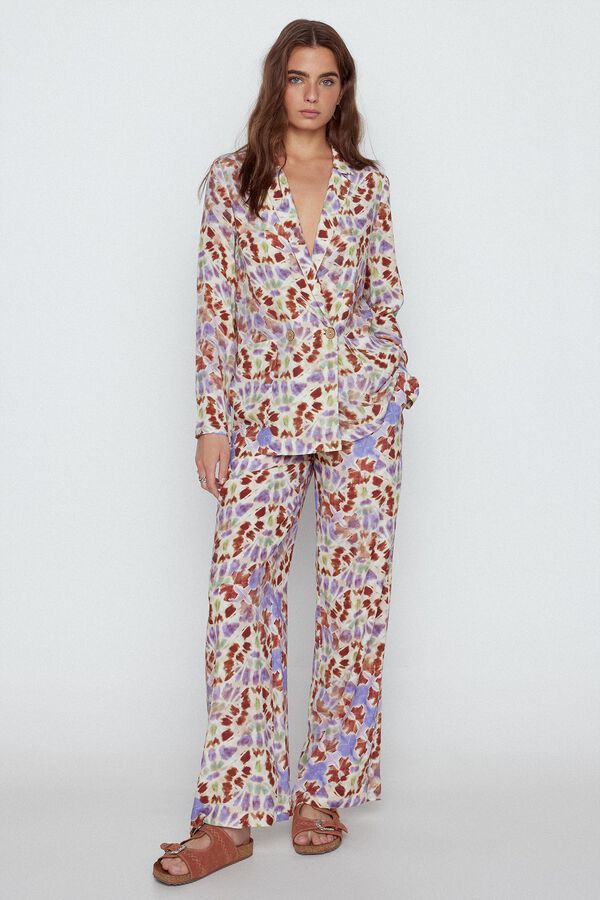 Slowlove Pantal&oacute;n ancho estampado Multicolor