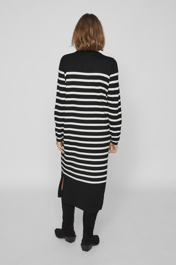 Vila Vestido de punto de manga larga Negro