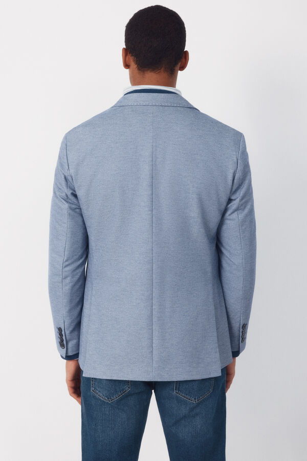 Cortefiel Blazer de malha Azul