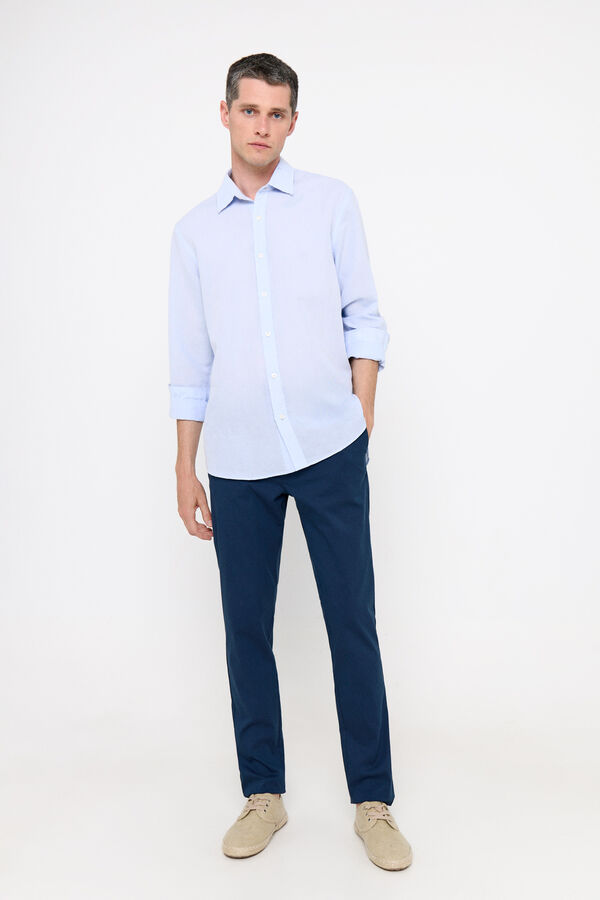 Cortefiel Pantal&oacute;n chino slim fit Azul marino