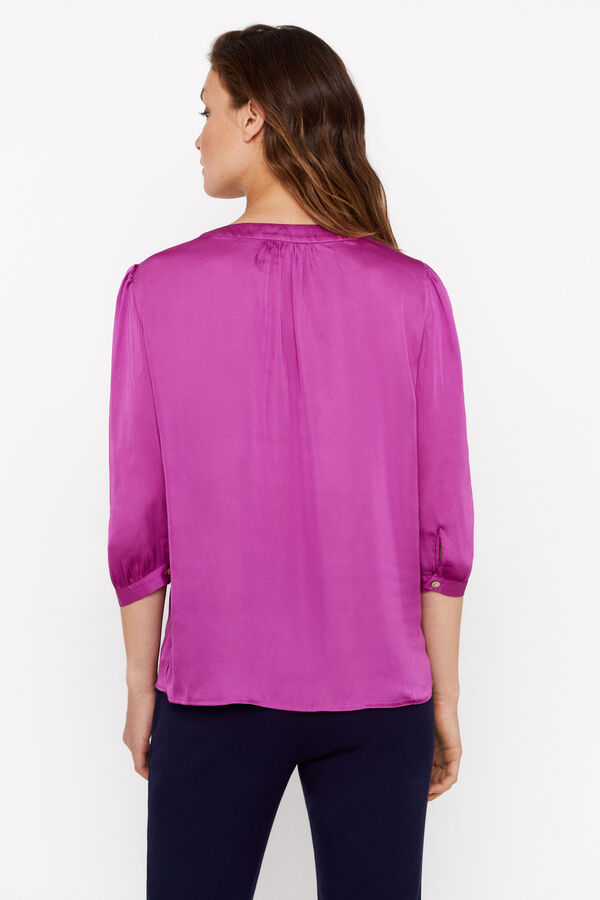 Cortefiel Camisa sostenible Morado