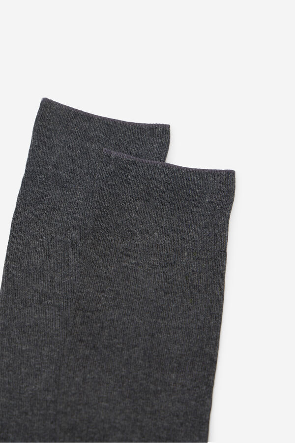 Cortefiel Calcet&iacute;n liso con coolmax Gris oscuro