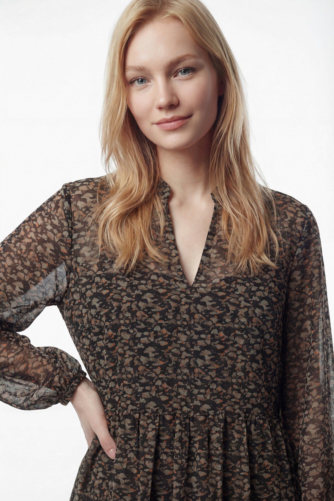 Vila Vestido corto de gasa