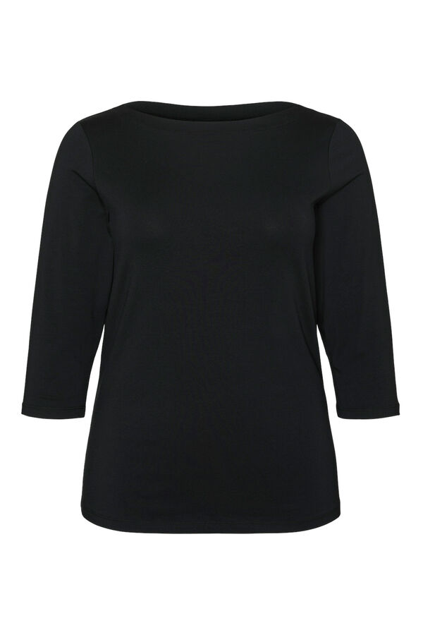 Vero Moda Curve Camiseta b&aacute;sica talla grande Negro