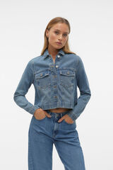 Vero Moda Blus&atilde;o ganga de manga comprida Azul