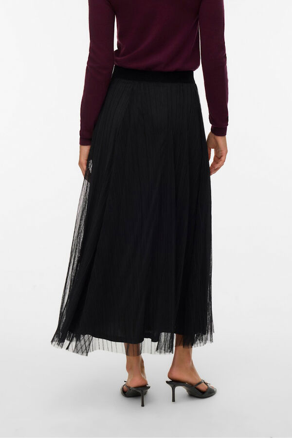 Vero Moda Falda midi de tul Negro