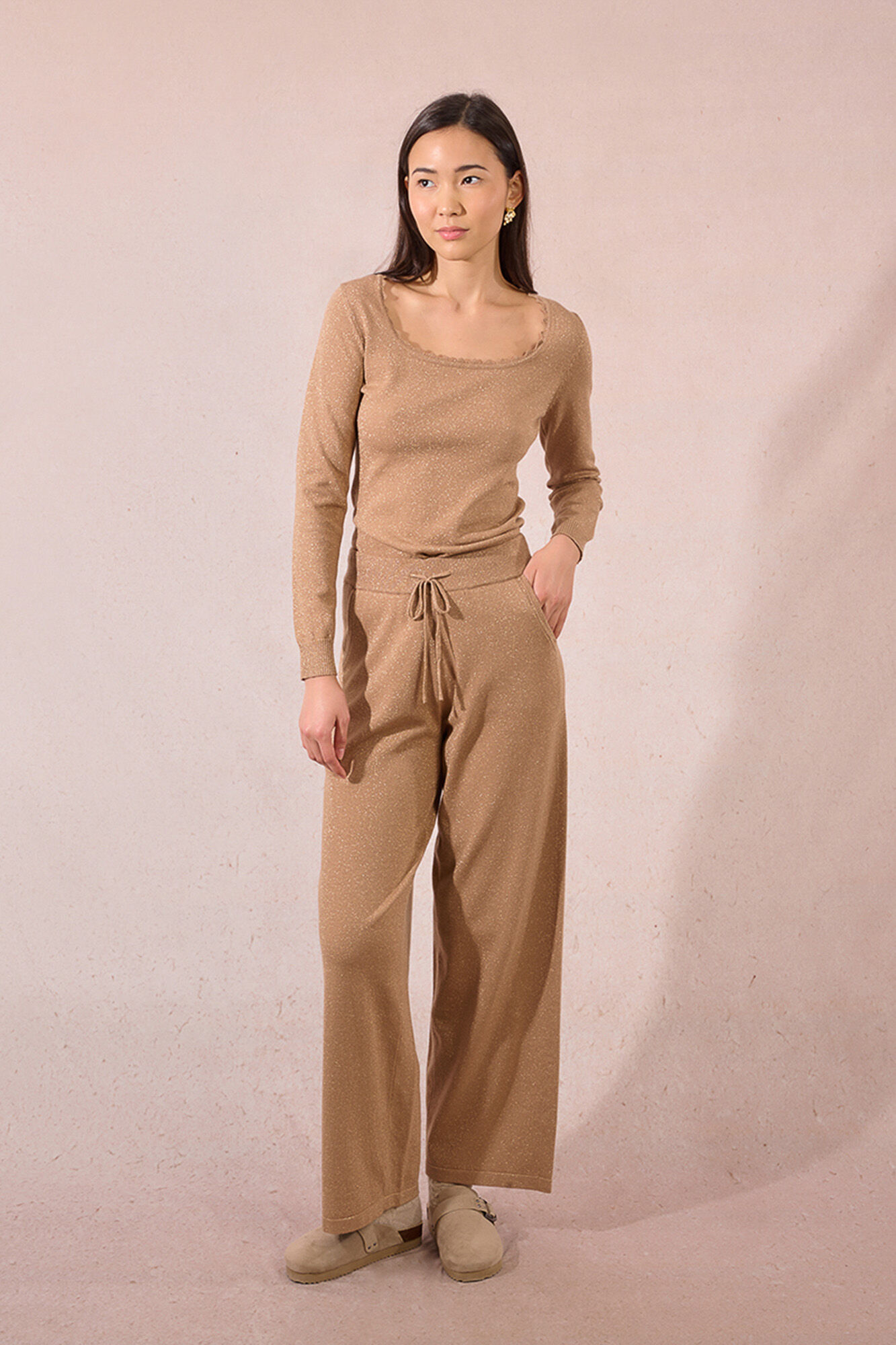 Molly Bracken Pantal&oacute;n largo de tiro alto