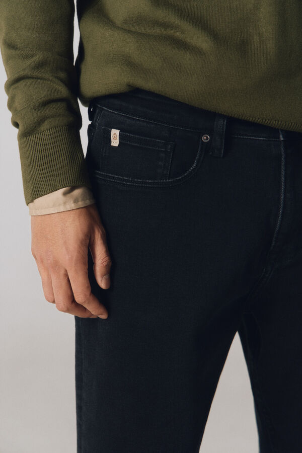 Cortefiel Jeans regular fit coolmax Negro