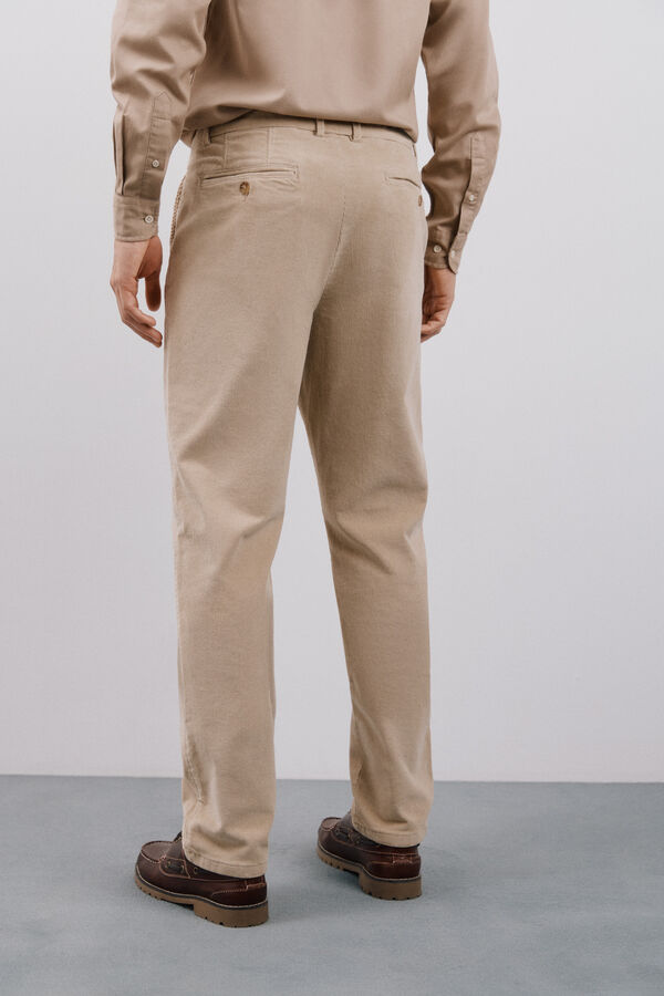 Cortefiel Cal&ccedil;as chino bombazina Tostado
