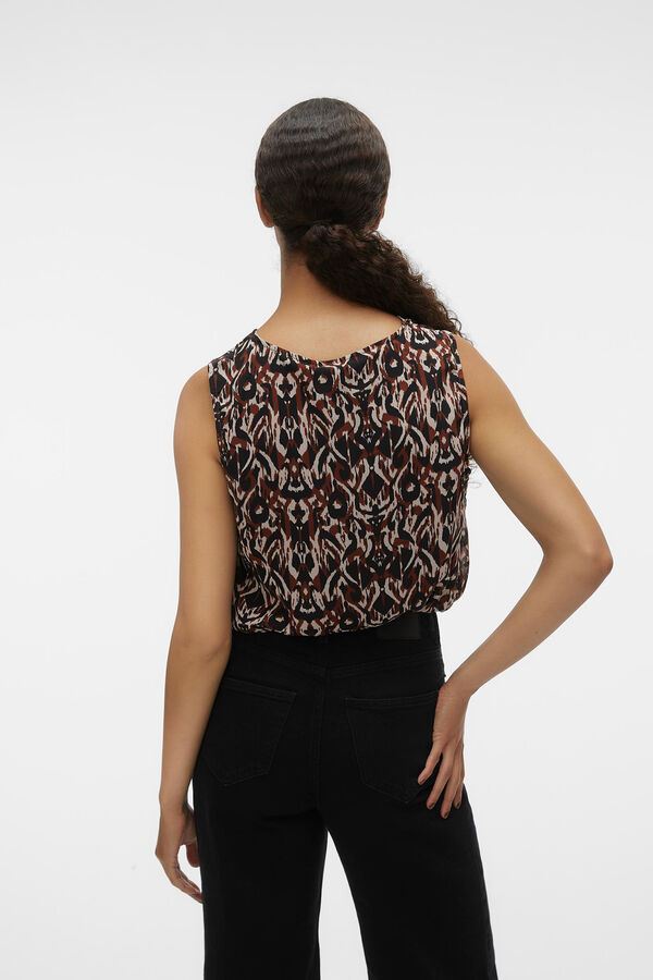 Vero Moda Blusa fluida estampada Blanco