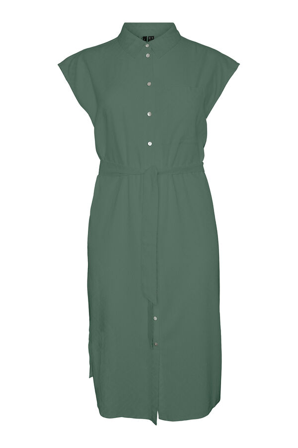 Vero Moda Curve Vestido midi camisero talla grande Verde