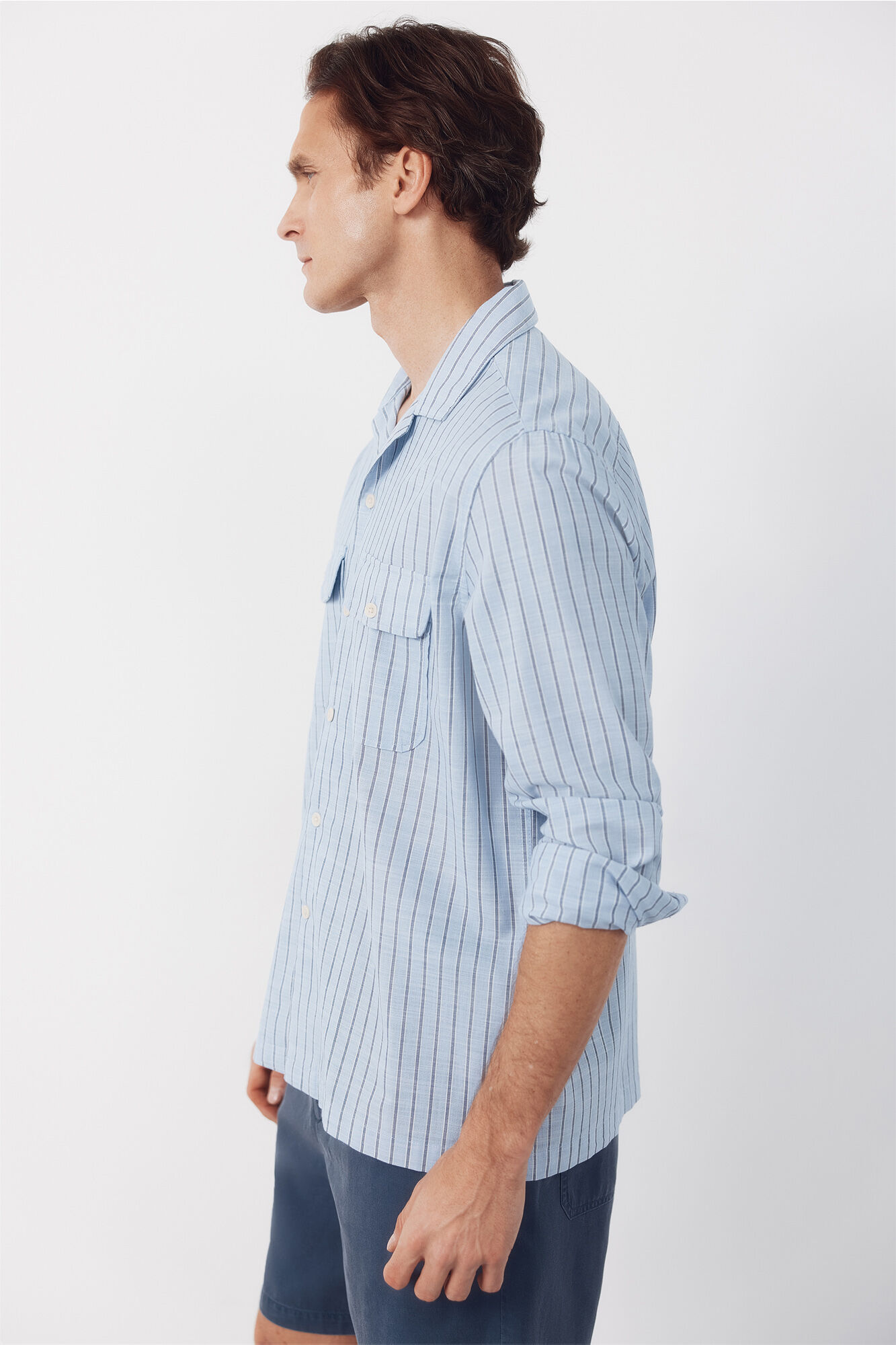 Cortefiel Camisa gola bowling manga comprida