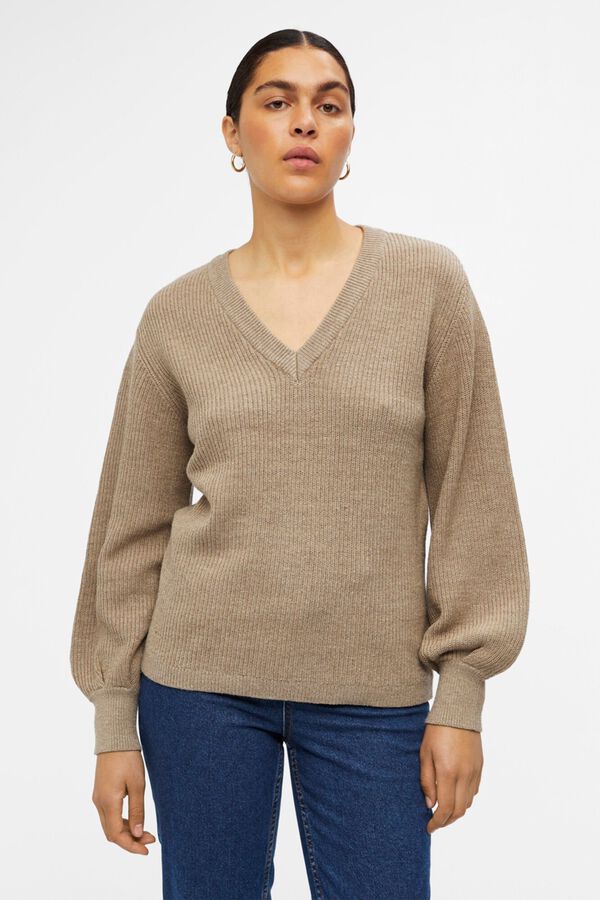 Object Camisola manga balão Cinzento