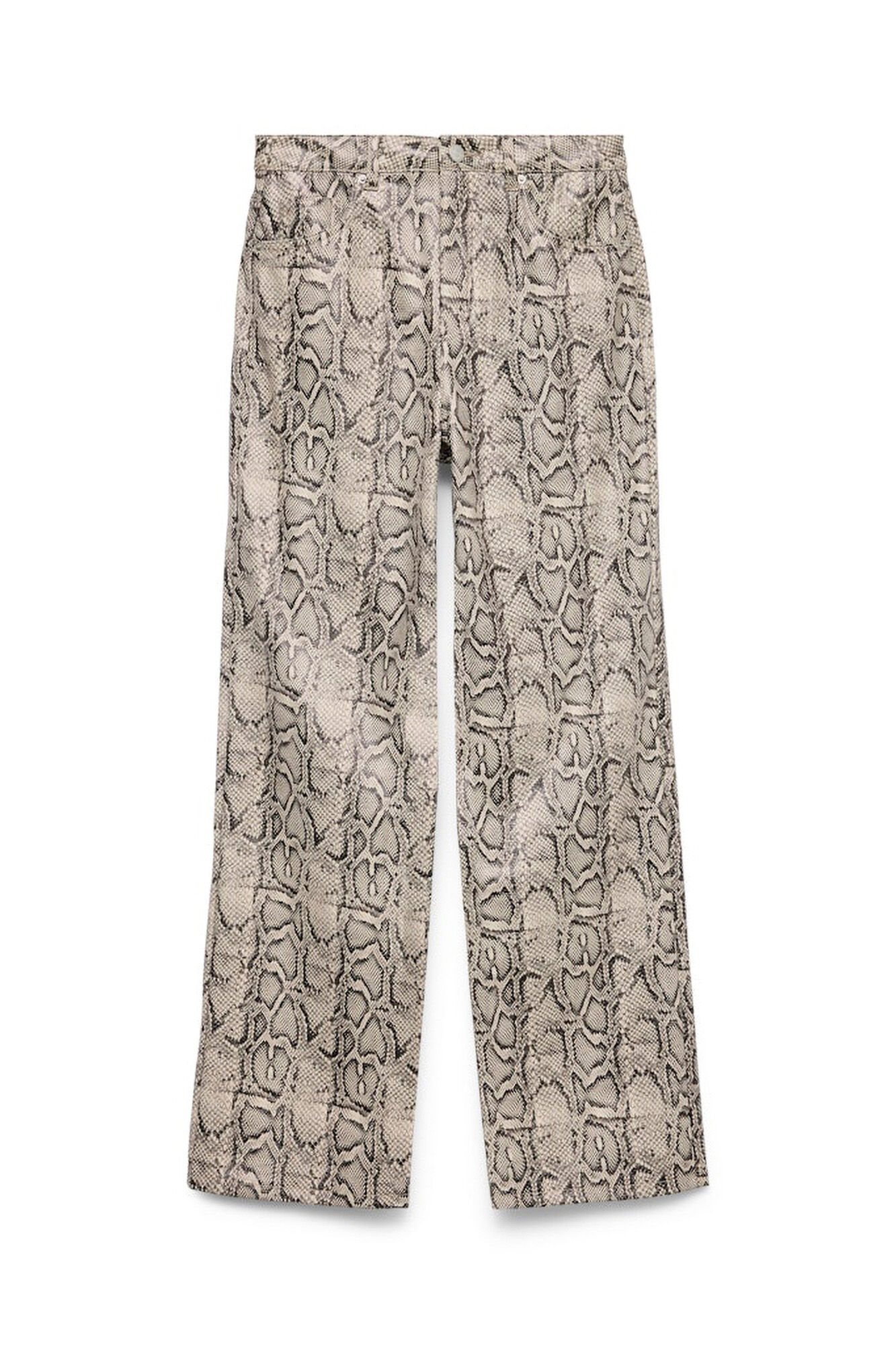 Vero Moda Cal&ccedil;a com efeito pele de cobra