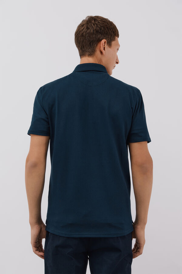 Cortefiel Polo regular fit Azul marino