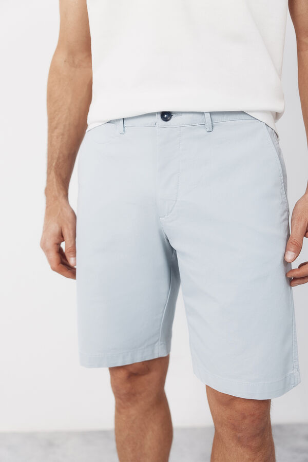 Cortefiel Bermuda chino ligero Azul