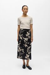 Object Saia midi estampada Cinzento