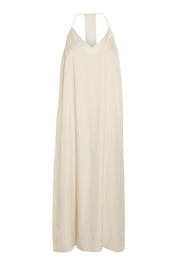 Vila Vestido midi de tirantes Gris