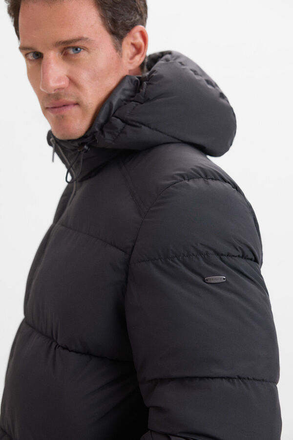 Cortefiel Blus&atilde;o acolchoado Preto