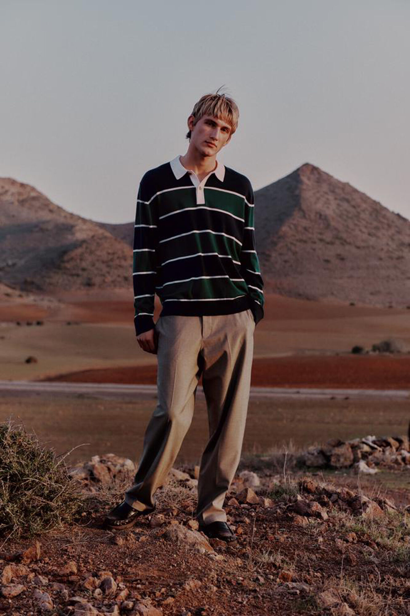 Selected Camisa polo de rugby 100% l&atilde; merino