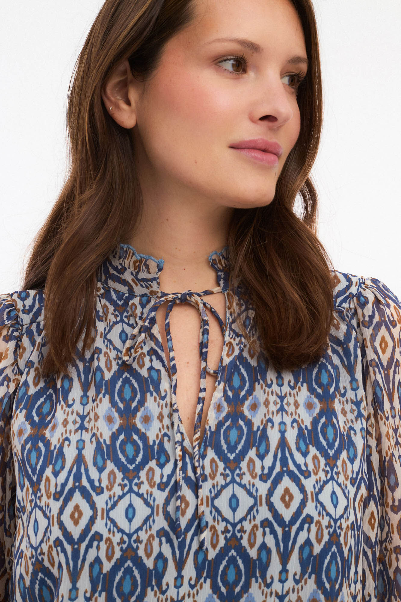 Vila Printed long-sleeved blouse