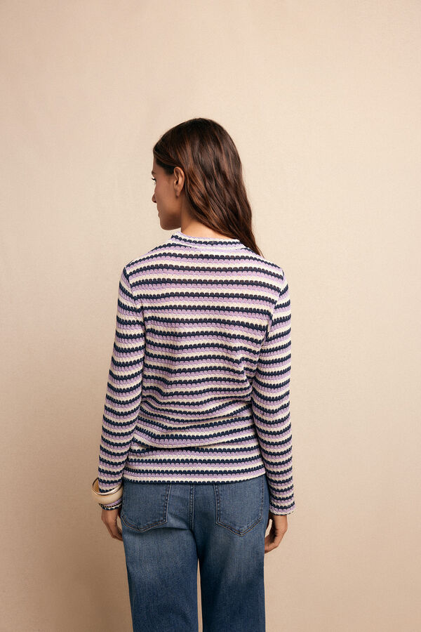 Slowlove Top b&aacute;sico estructura Estampado blanco