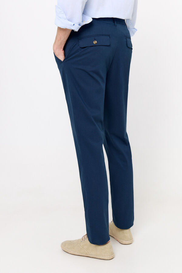 Cortefiel Pantal&oacute;n chino slim fit Azul marino