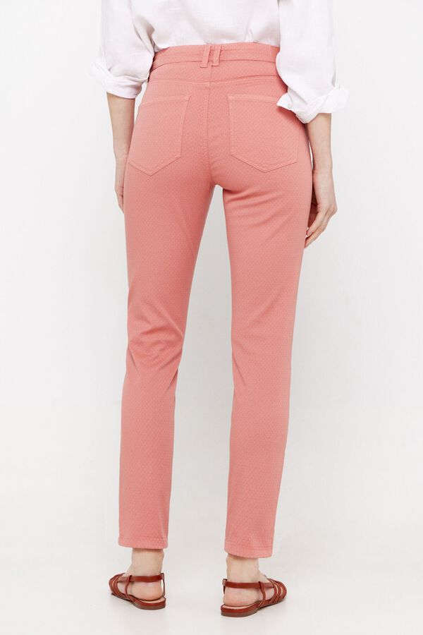 Cortefiel Cigarro jacquard sensational fit Vermelho