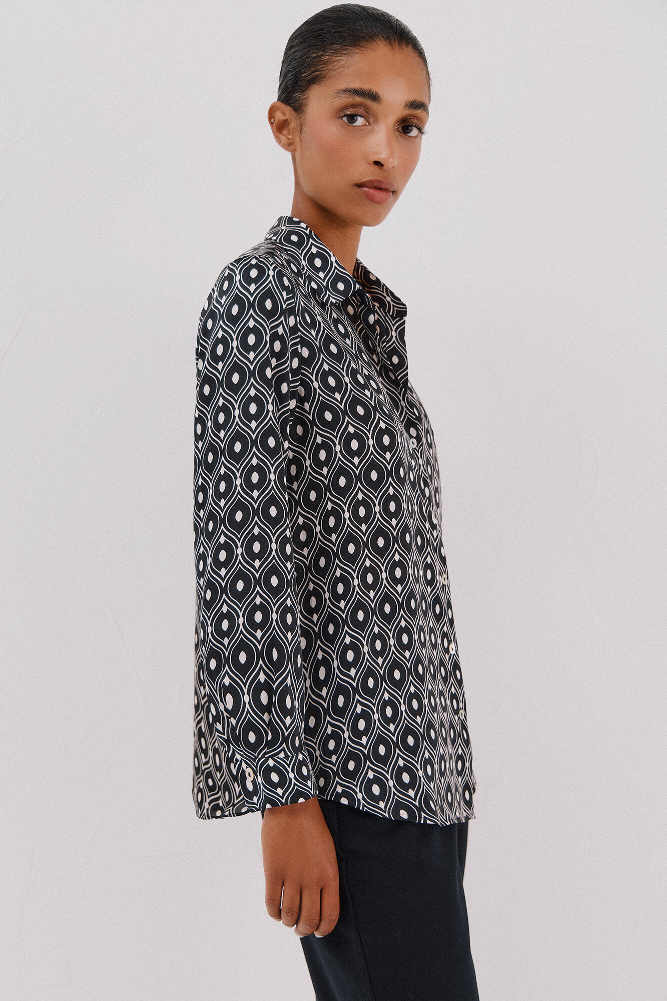 Cortefiel Camisa satinada